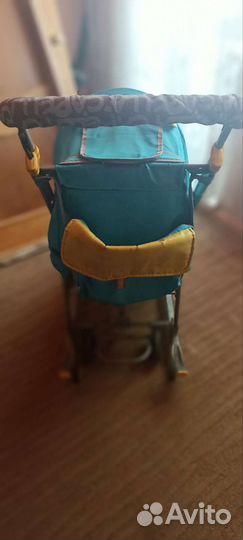 Детские санки коляска с колесами