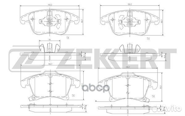 Колодки торм. диск. передн. Ford Galaxy 15- Mo
