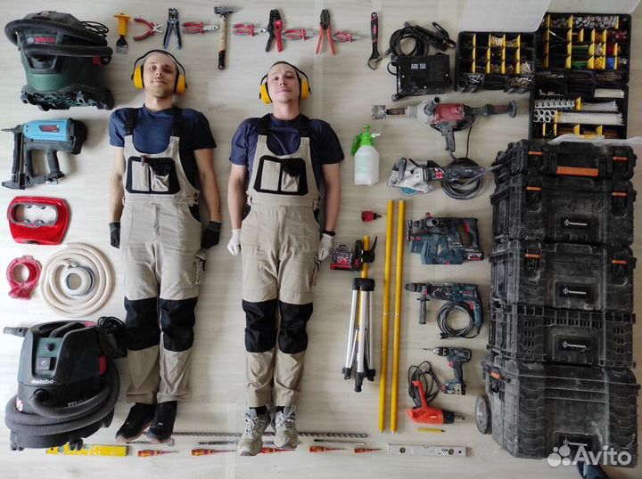 Электрик, штробление без пыли, перенос розеток