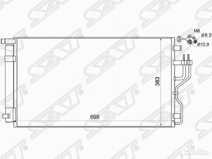 Радиатор кондиционера Киа Спортаж 10