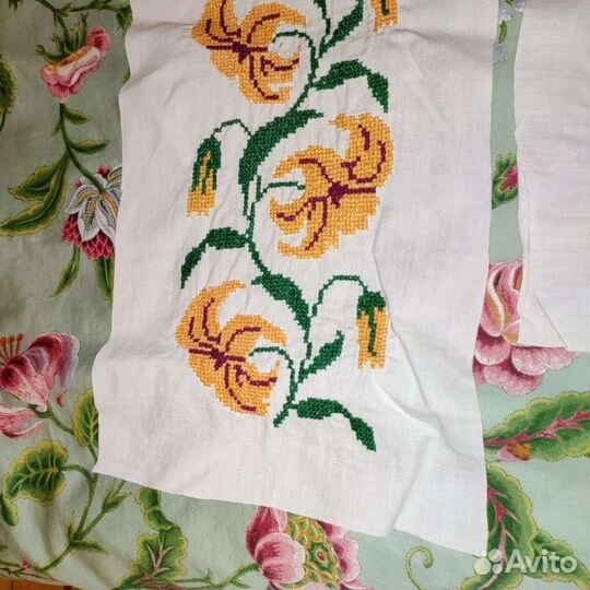 Вышивка Лилии, ручная работа, для творчества