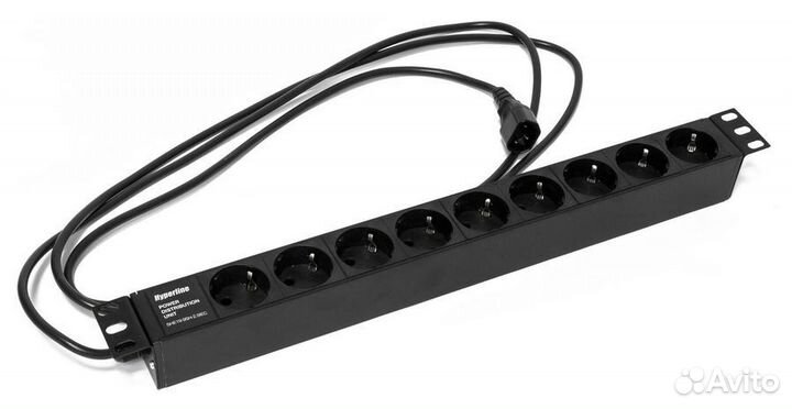 Сетевой фильтр Hyperline SHE19-9SH-2.5IEC