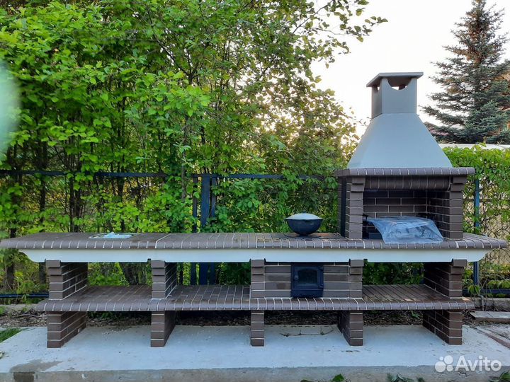 Барбекю печь из кирпича премиум-класса за 1 день