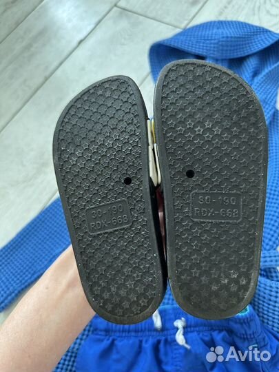 Набор для бассейна шлепки, плавки и халат 116