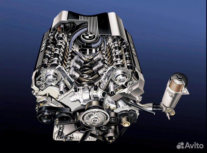 Двигатель по запчастям бмв M62TUB44