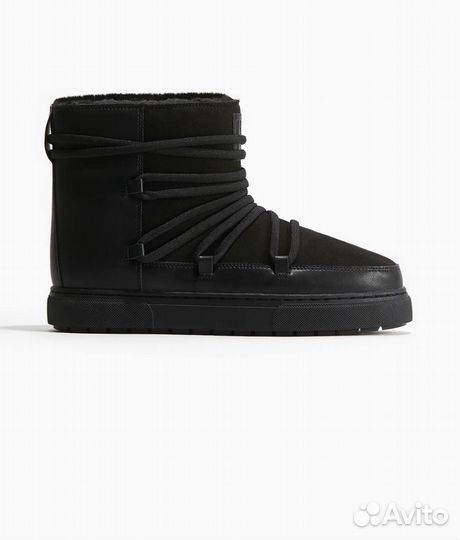 Ботинки женские зимние H&M луноходы размер 35