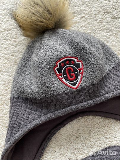 Зимние шапка и манишка Gusti 48-50