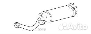 Глушитель toyota land cruiser 100 2UZ-FE средня