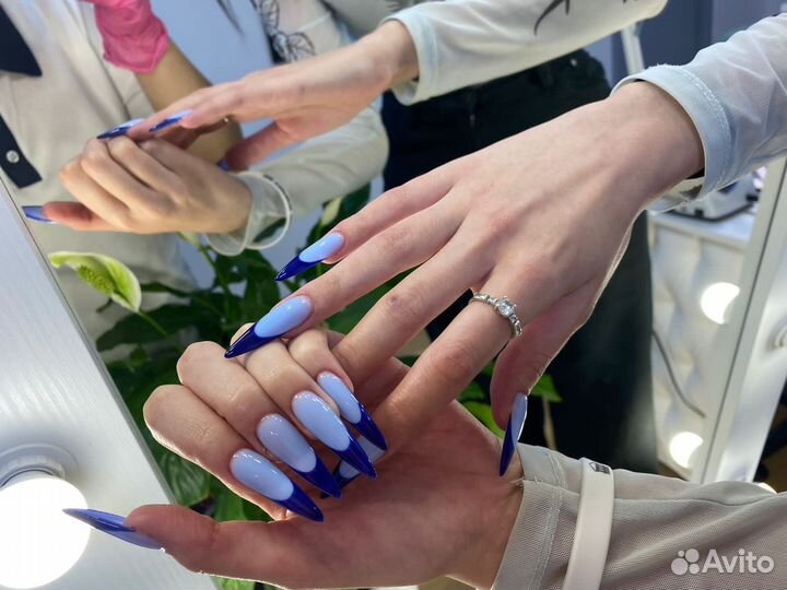 Наращивание ногтей, педикюр,маникюр