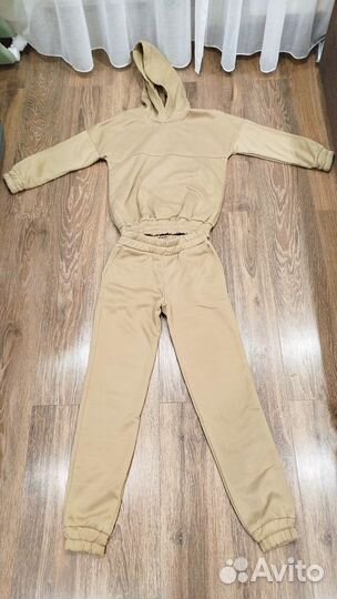 Спортивный костюм на флисе серый 42 44