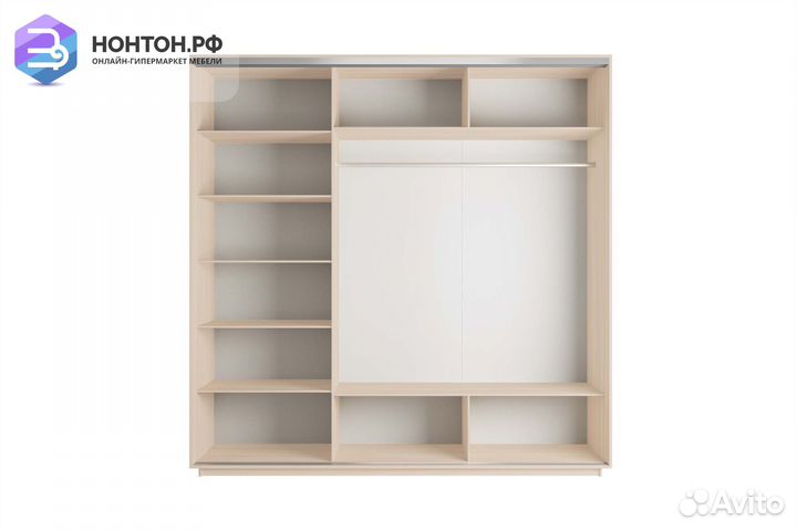 Шкаф-купе 3-х дверный Нонтон фото №1002 / дуб моло