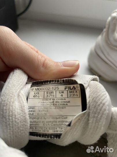 Кроссовки женские fila 36