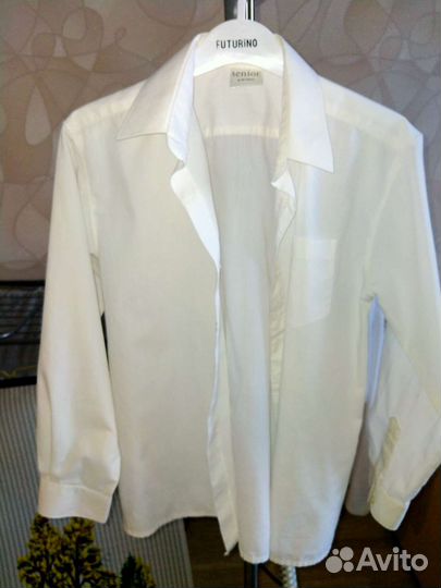 Рубашка для мальчика школьная размер 134-140
