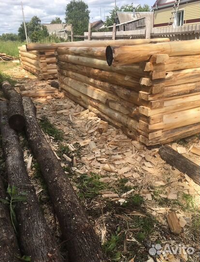 Липовый сруб