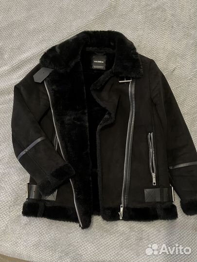 Дубленка авиатор pull&bear