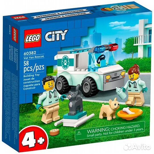 Конструктор lego City 60382 Спасатели-ветеринары