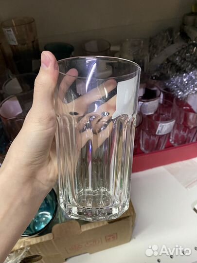 Стаканы IKEA бокалы прозрачные