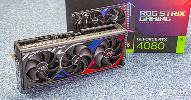 Видеокарта asus nvidia GeForce RTX 4080 ROG Strix