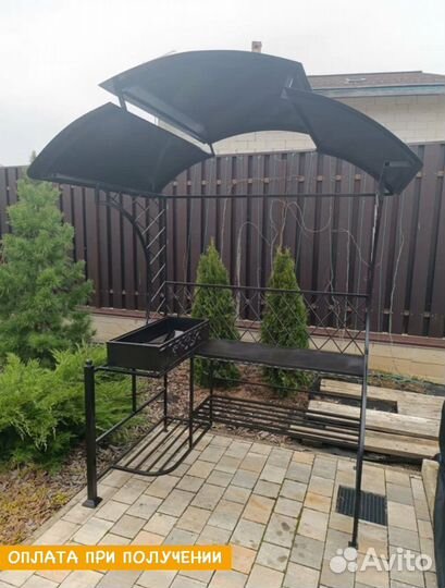 Мангал с печью