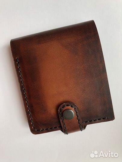 Кошелек мужской кожаный ручной работы
