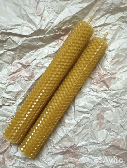 Свечи из медовой вощины