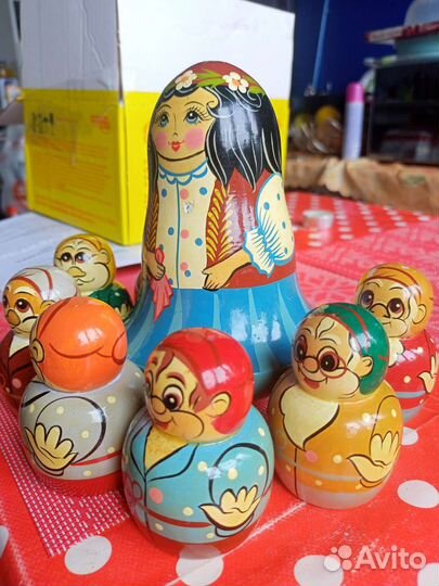 Деревянные игрушки набор 8 предметов