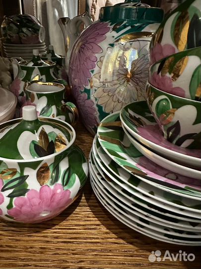 Чайный сервиз СССР Георгины