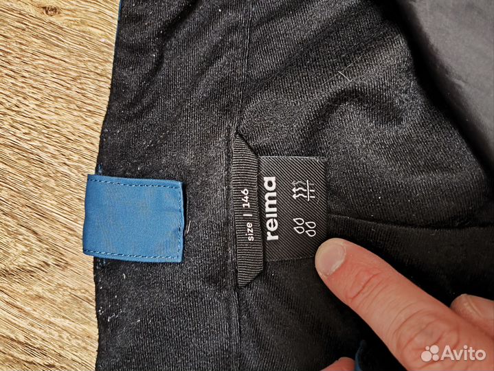 Утеплённые брюки reima на мальчика 146