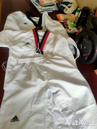 Добок для тхэквондо 140+160 см. (второй и 4 класс)