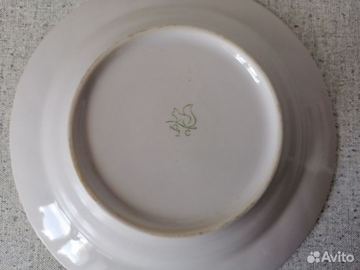 Столовый сервиз СССР. Большие блюда, тарелки