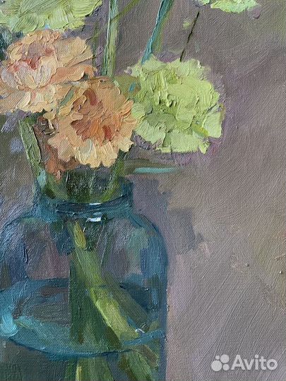 Картина маслом, цветы