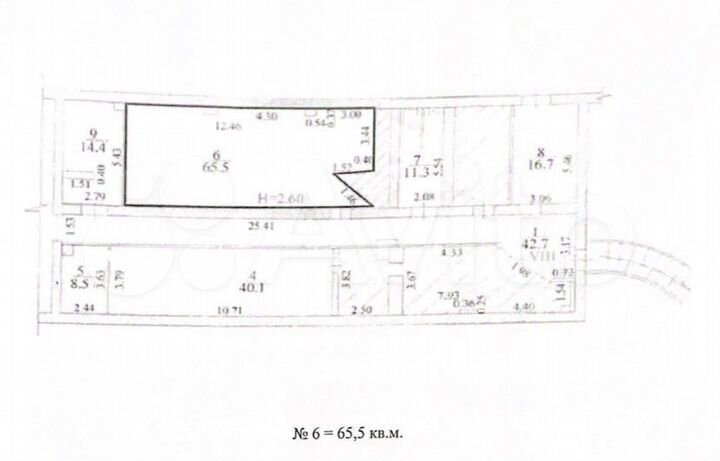 Свободного назначения, 65.5 м²