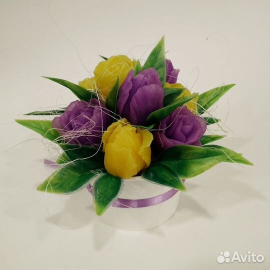 Букет цветы из мыла