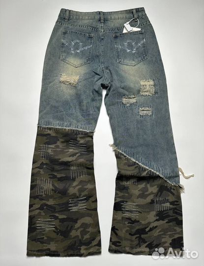 Клёш джинсы Rick Owens True Religion y2k type