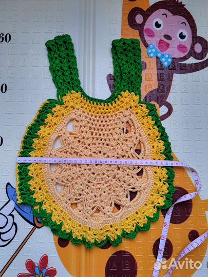 Детский топ, туника ручной работы