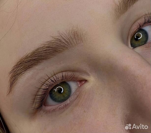 Ламинирование ресниц / оформление бровей / брови