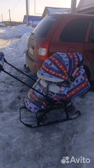 Коляска санки