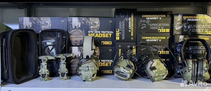 Тактические наушники Headset 6 GEN