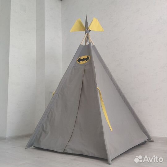Вигвам детский Бэтмен, палатка, шатер, новый, сер