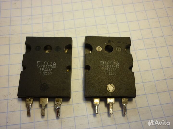 Транзисторы ixfk27N80,800v,27a,481вт,полевые