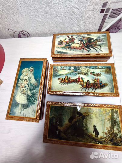 Шкатулки из дерева