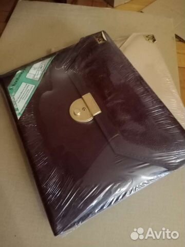 Кожанная папка для документов А4. Новая