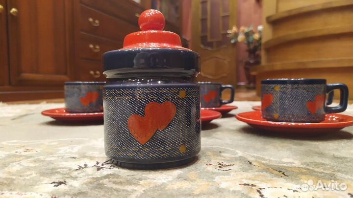 Керамический кофейный сервиз 