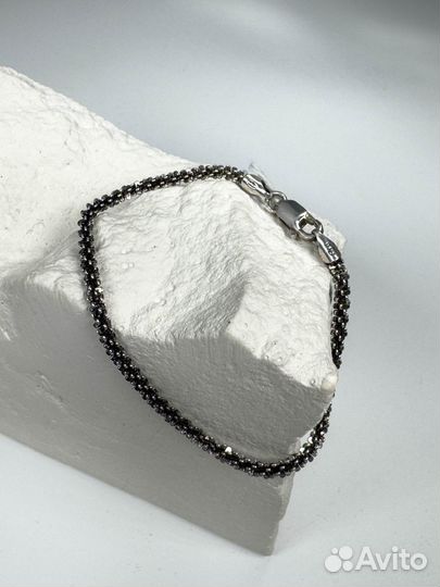 Серебряный женский браслет (размер 17)