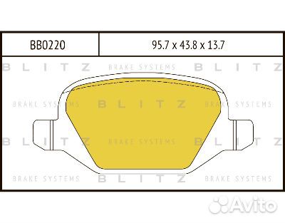 Колодки торм зад диск LADA kalina sport