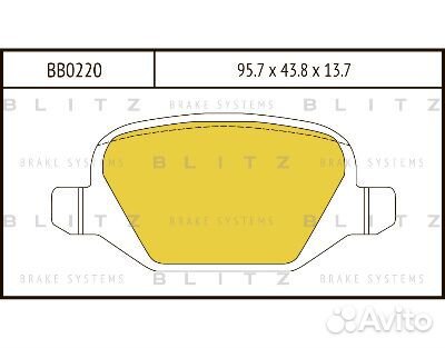 Колодки торм зад диск LADA kalina sport