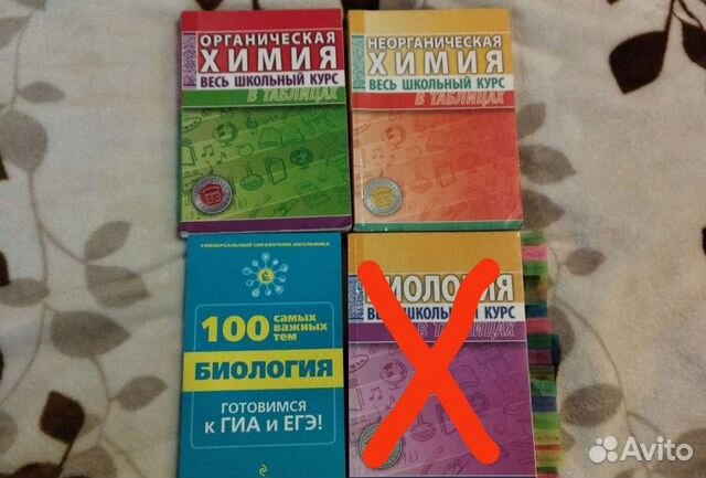 Продам справочники по биологии и химии
