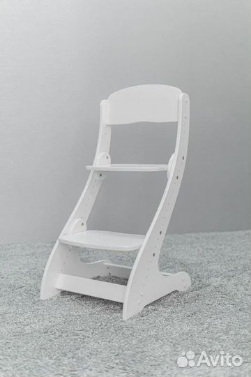 Растущий стул белый