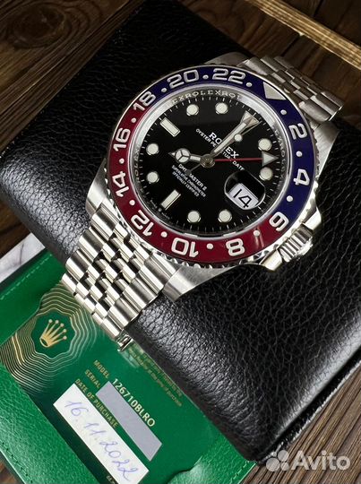 Швейцарские часы Rolex GMT Master II 40mm Steel Pe