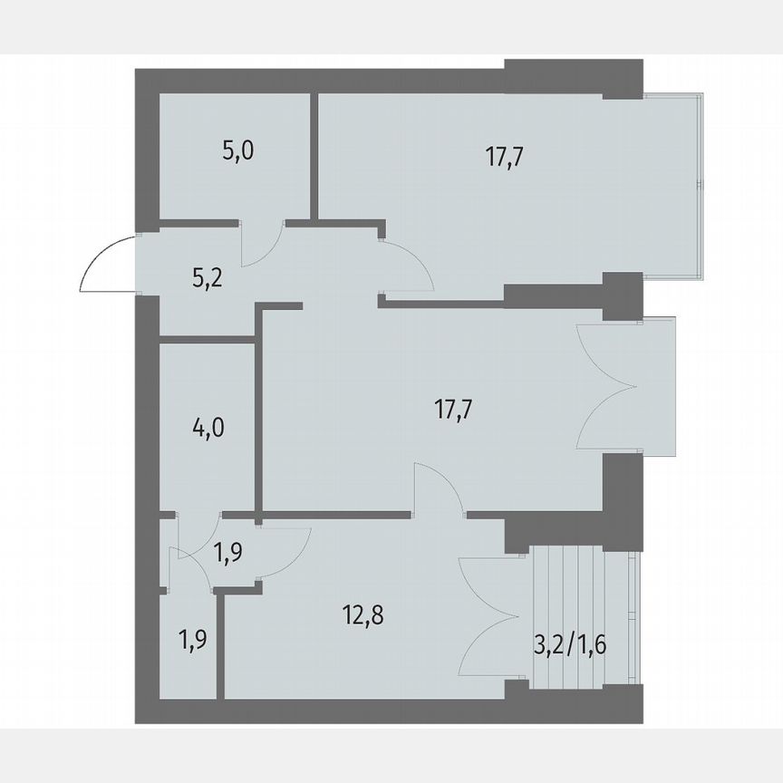 2-к. квартира, 67,8 м², 12/13 эт.